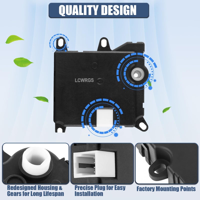 LCWRGS HVAC Blend Door Actuator for Ford F-150 1997-2003, Expedition 1997-2002, F-250 1997-2000, Lincoln Navigator 1999-2002, Heater Air Door Actuator 604-205, 2L3Z19E616BA, F65Z19E616AB - Image 3